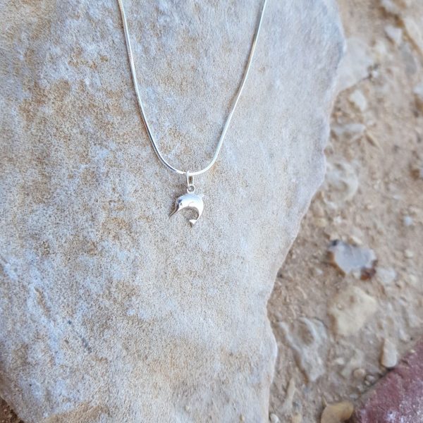 מייה שרשרת כסף עם דולפין